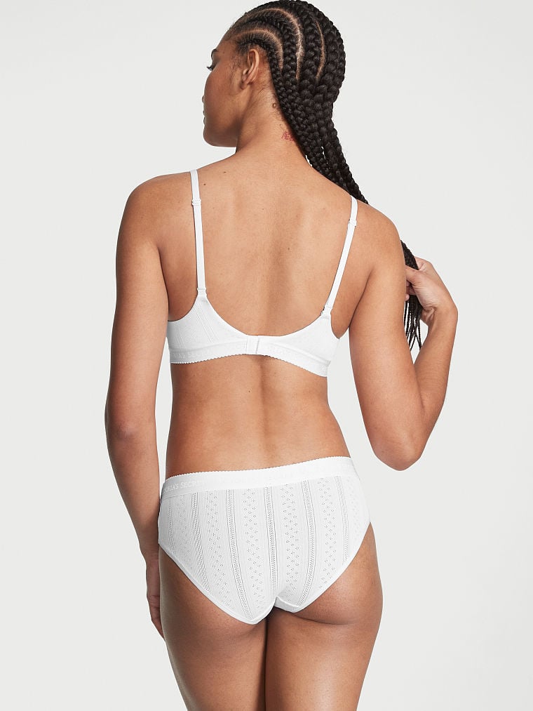 Braguitas Altas De Punto Con Logo En La Cintura, Vs White, large