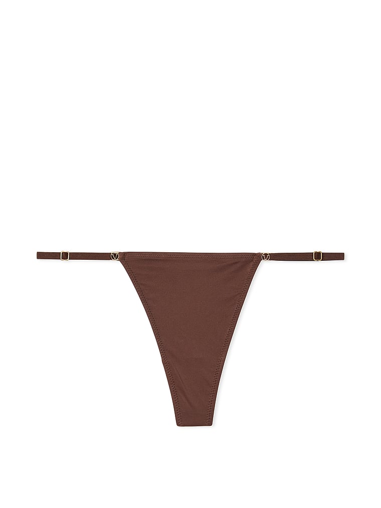 Tanga Con Tiras Ajustables, Ganache, large