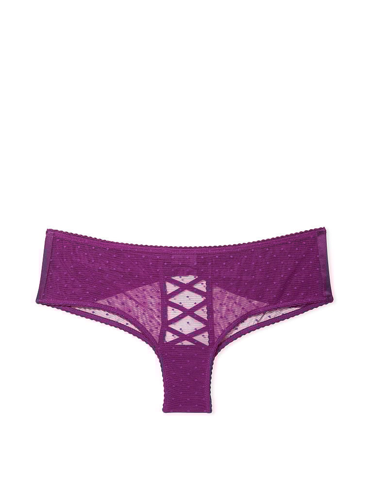 Braguitas Culottes Sin Entrepierna Con Con Detalles De Lazo Y Tiras En La Parte Trasera, Grape Soda, large