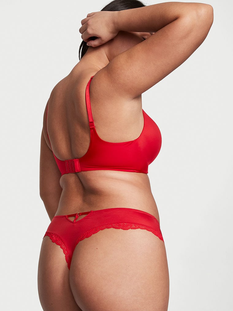 Tanga Suave Con Cut-out En La Parte Trasera, Lipstick, large