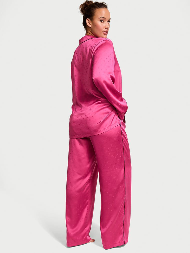 Pijama Largo De Satén, Luscious Rose, large