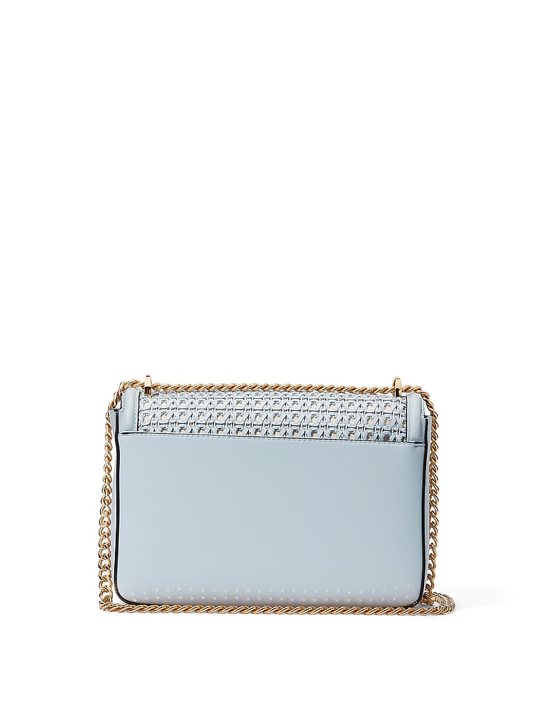 Bandolera Mediana, Blue Woven, large