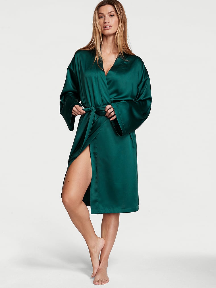 Bata Midi De Satén, Mystique Green, large