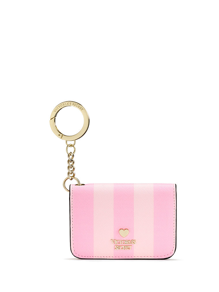 Tarjetero Plegable Con Rayas, Signature Stripe, large