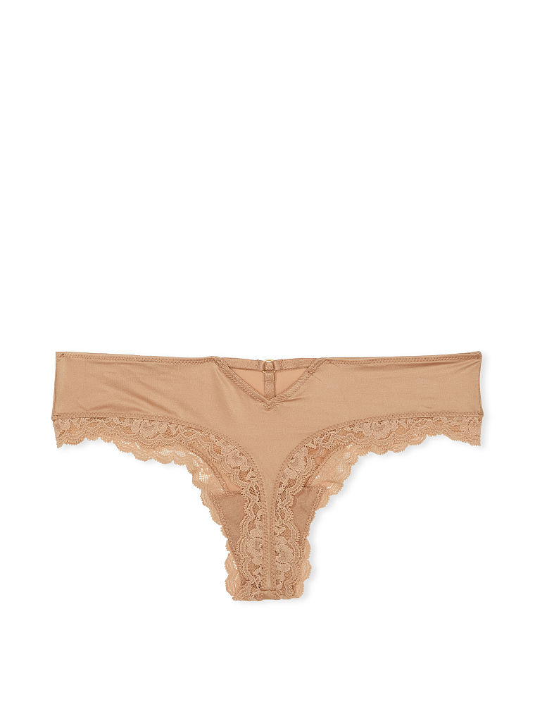 Tanga Suave Con Cut-out En La Parte Trasera, Sweet Praline, large