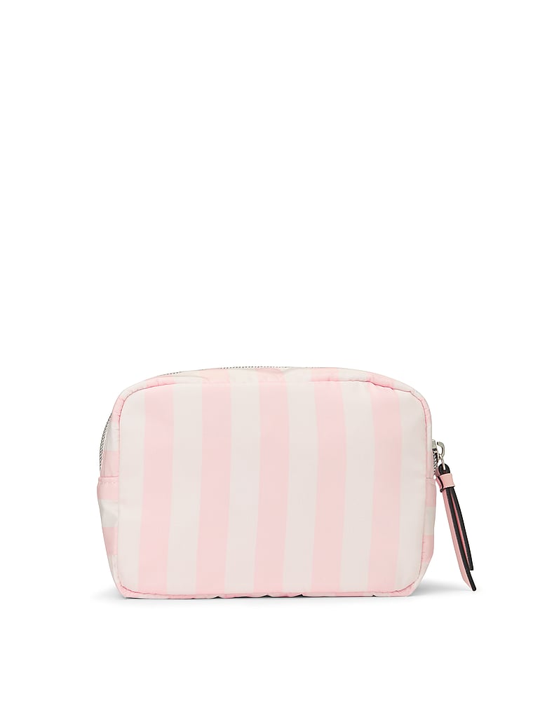 Boxy Case Makeup Bag, Heritage Stripe, large