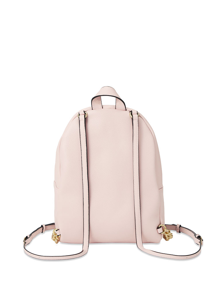 Mochila Urbana Pequeña Con Guateado En V Granulado, Blush, large