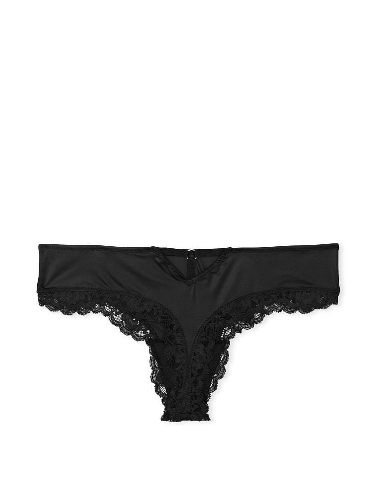 Tanga Suave Con Cut-out En La Parte Trasera, Black, large