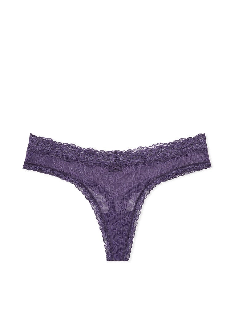 Braguitas Culottes De Algodón Acanalado Con Cintura De Encaje, Valiant Purple, large