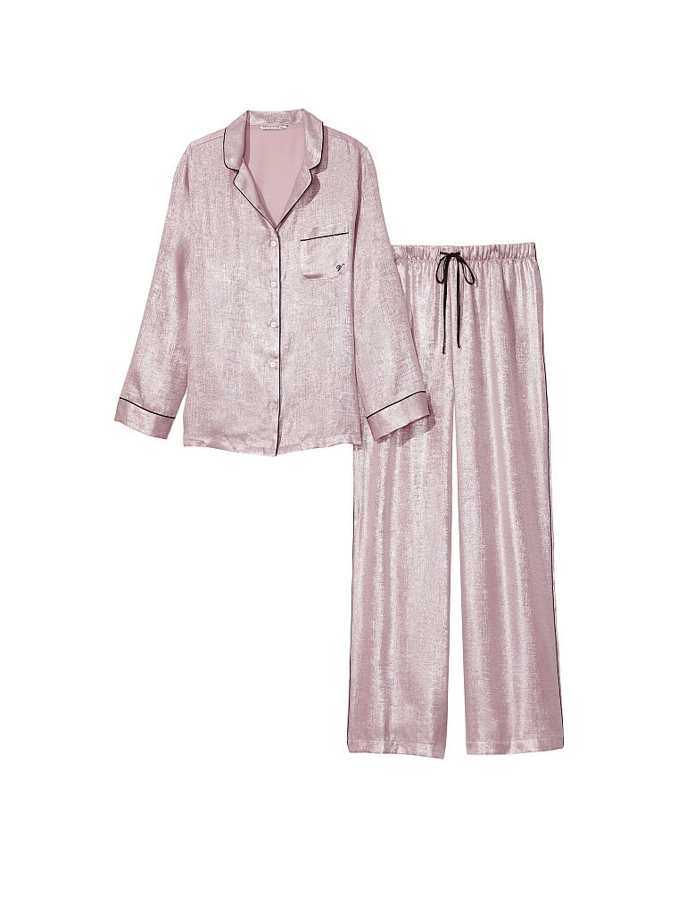 Pijama Satinado Fiona, Pink Foil, large