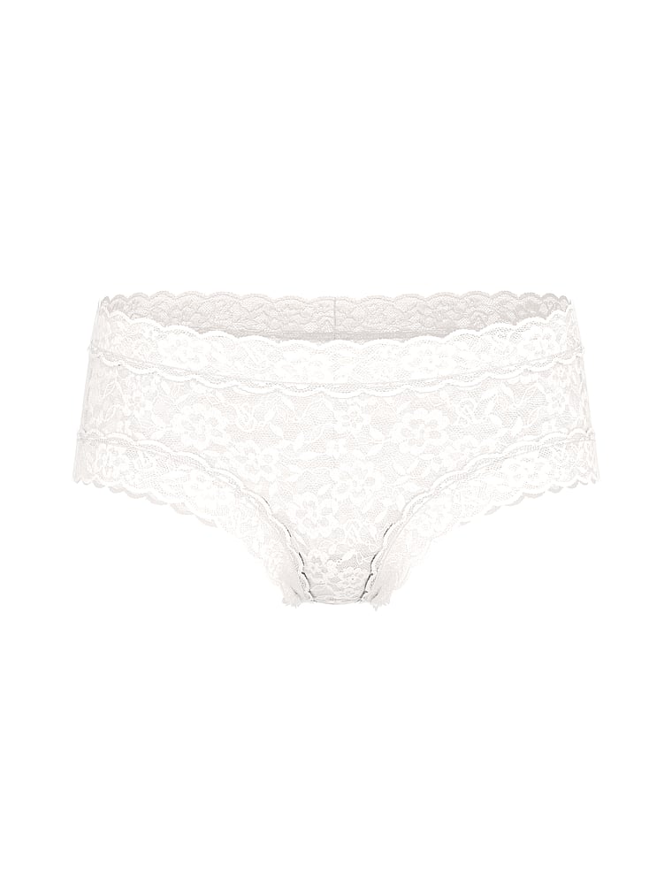 Lace Cheeky Panty, Coconut White, large
