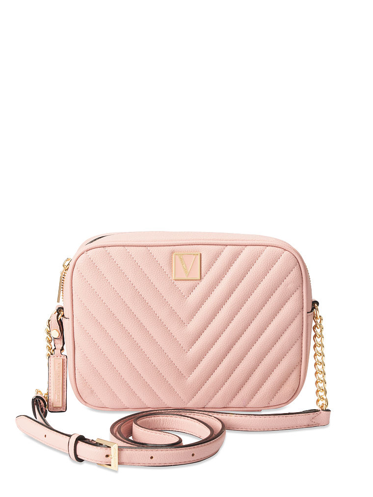 Bolso Bandolera Con Cremallera Superior Victoria, Orchid Blush, large