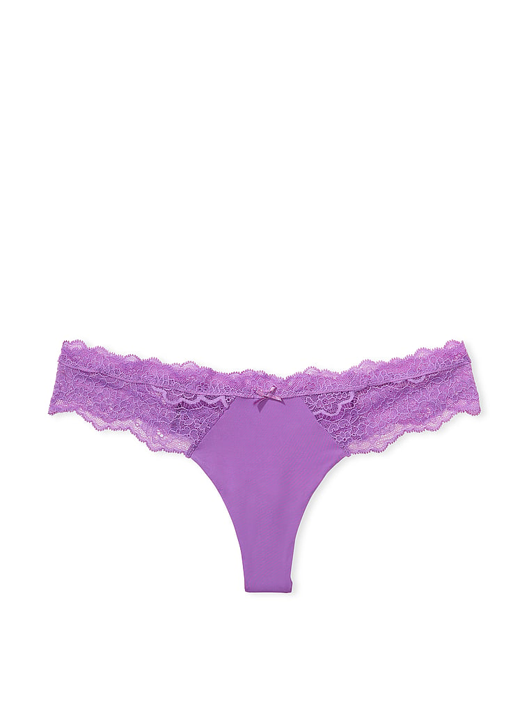 Tanga Con Ribetes De Encaje, Purple Tease, large