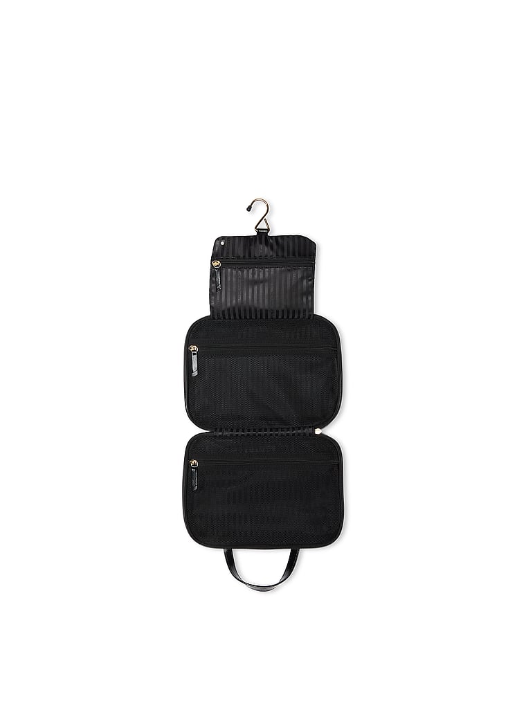 Bolsa De Aseo De Viaje, Black V-Quilt, large