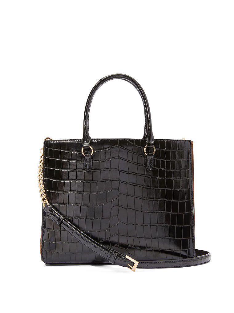 Bolso Shopping Estructurado Victoria, Croc Colorblock, large