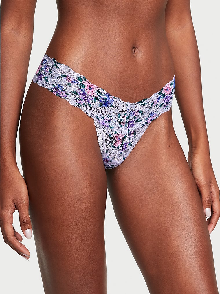 Tanga De Encaje, Lucky Lilac Lillies, large