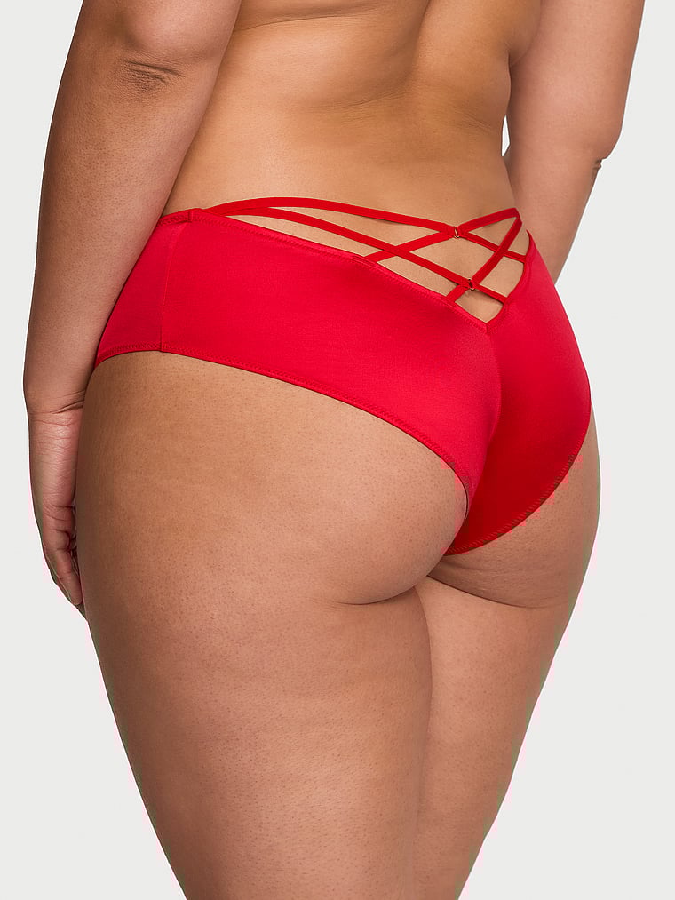 Braguitas Culottes De Pernera Alta Con Tiras Traseras, Lipstick, large