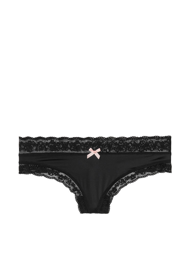 Tanga Con Encaje, Black, large