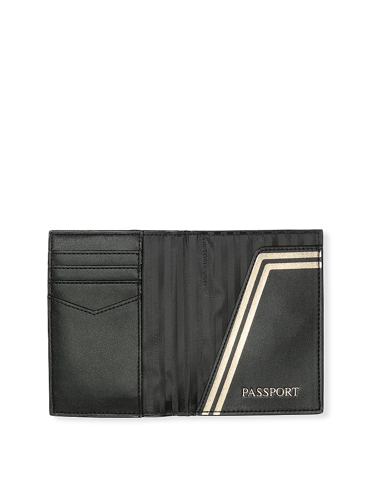 Funda De Pasaporte, Black V-Quilt, large