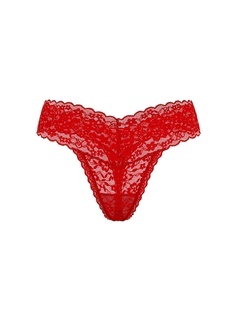 Lace Thong Panty, Lipstick, large