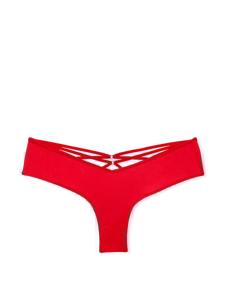 Braguitas Culottes De Pernera Alta Con Tiras Traseras, Lipstick, large