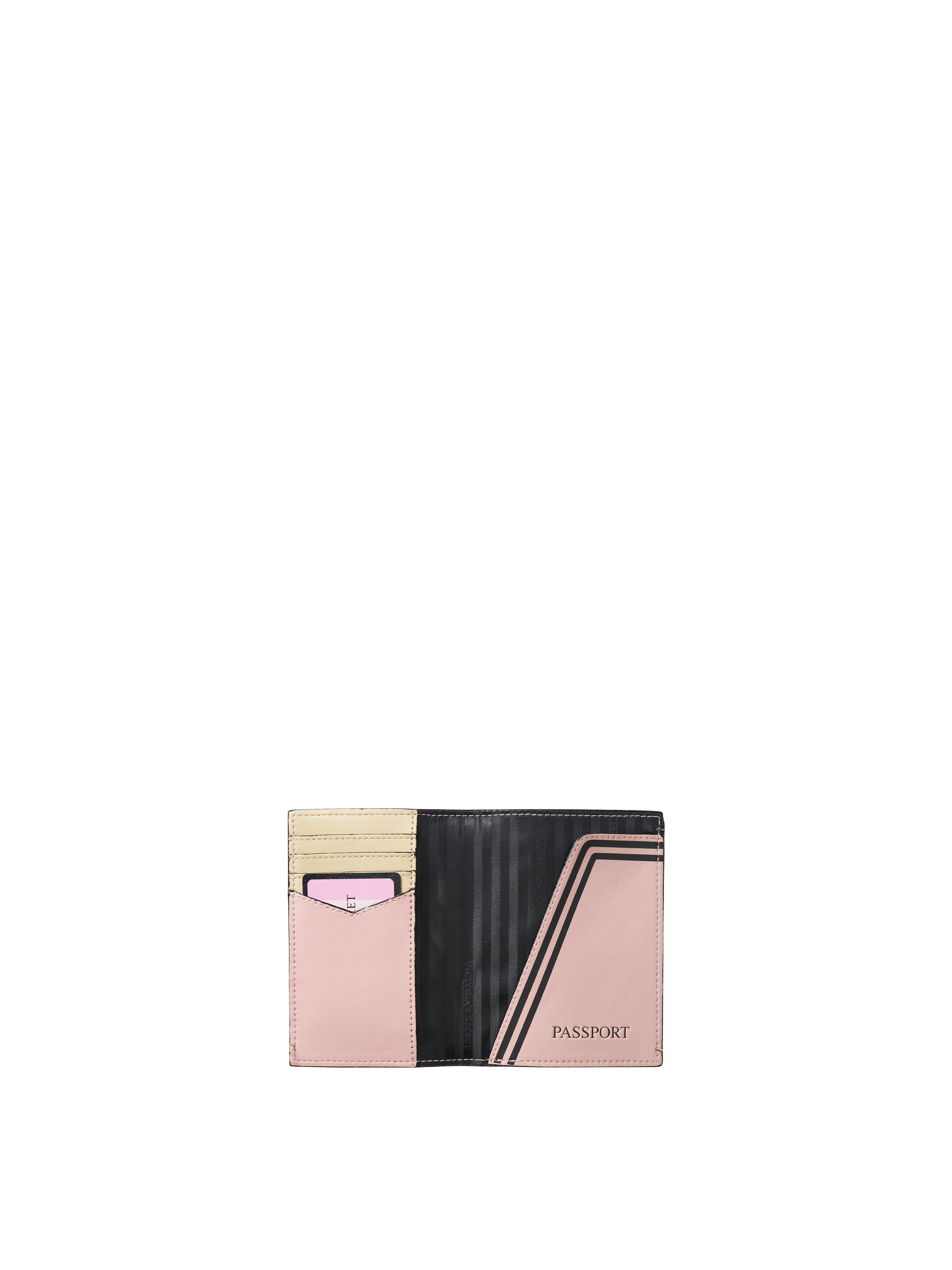 Funda De Pasaporte, Black and Pink, large