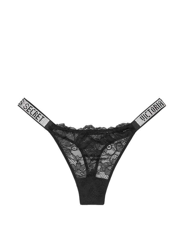 Tanga De Encaje Con Tira Pedrería - 54A2-11179062 | Victoria's Secret