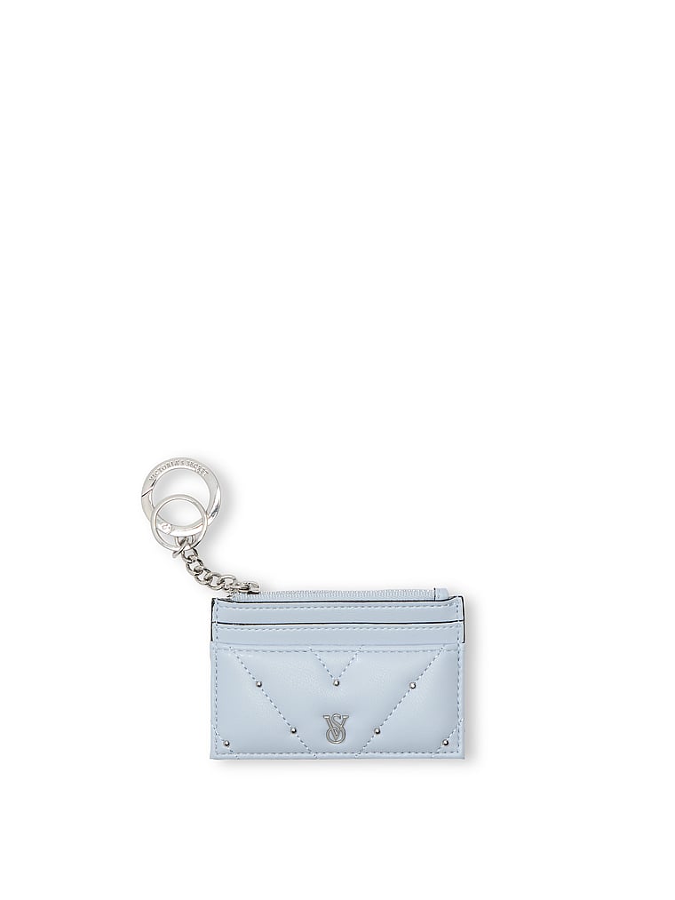 Card Holder Keychain, Adrift Blue, large