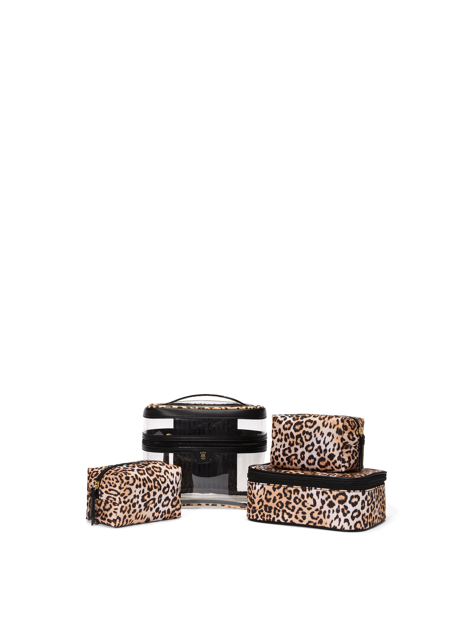 Neceser De Maquillaje, 4 Piezas, LEOPARD, large