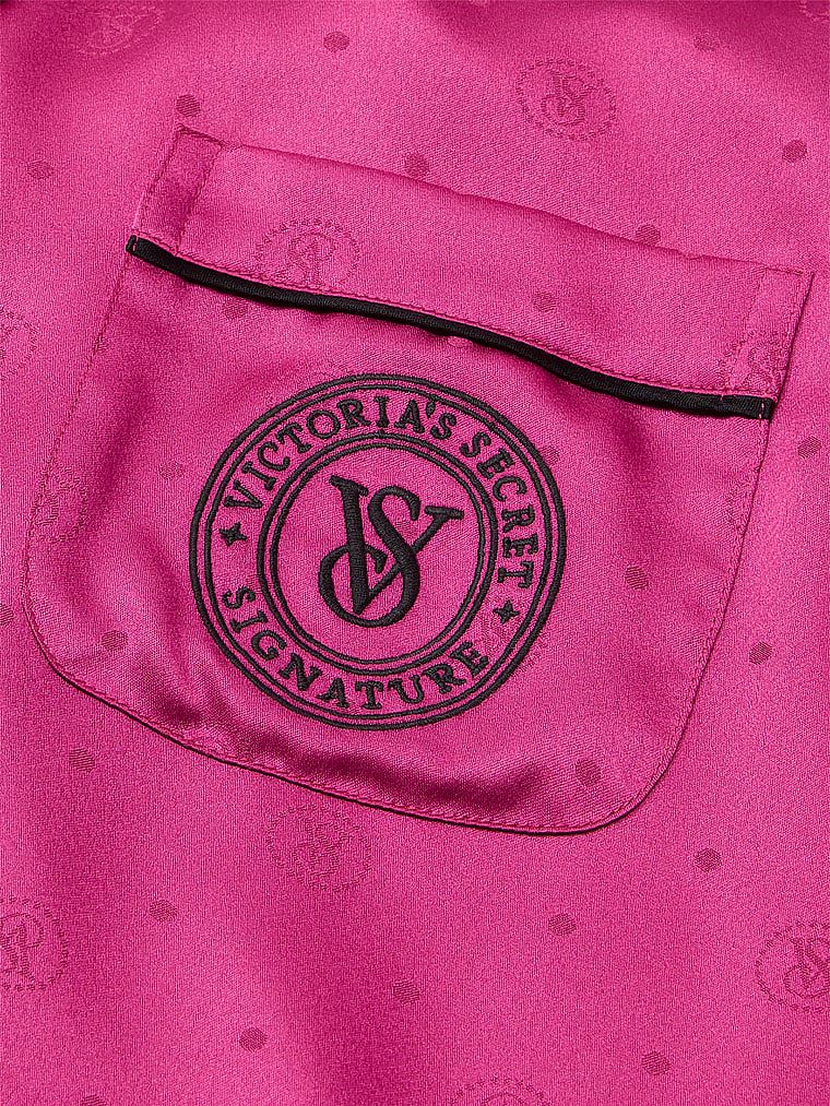 Pijama Largo De Satén, Luscious Rose, large