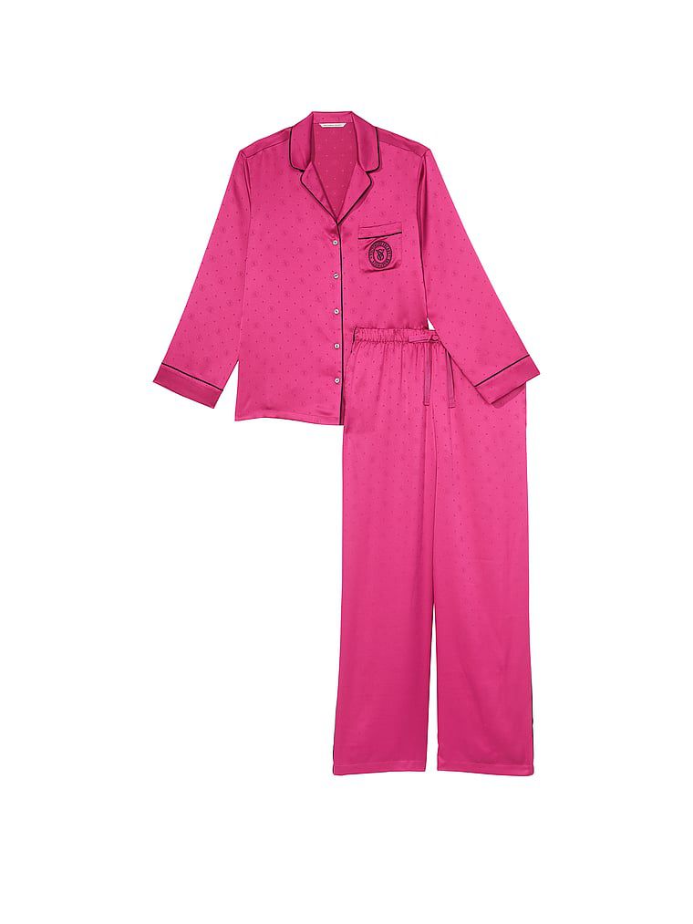 Pijama Largo De Satén, Luscious Rose, large