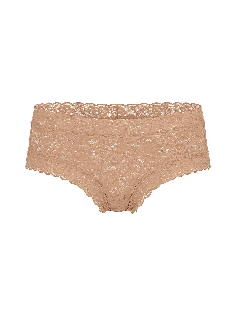 Lace Cheeky Panty, Praline, large