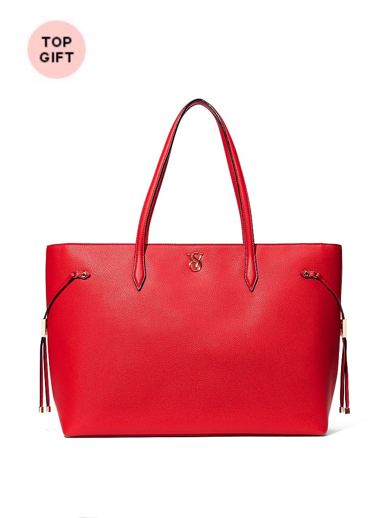Bolso De Hombro Grande, Red, large