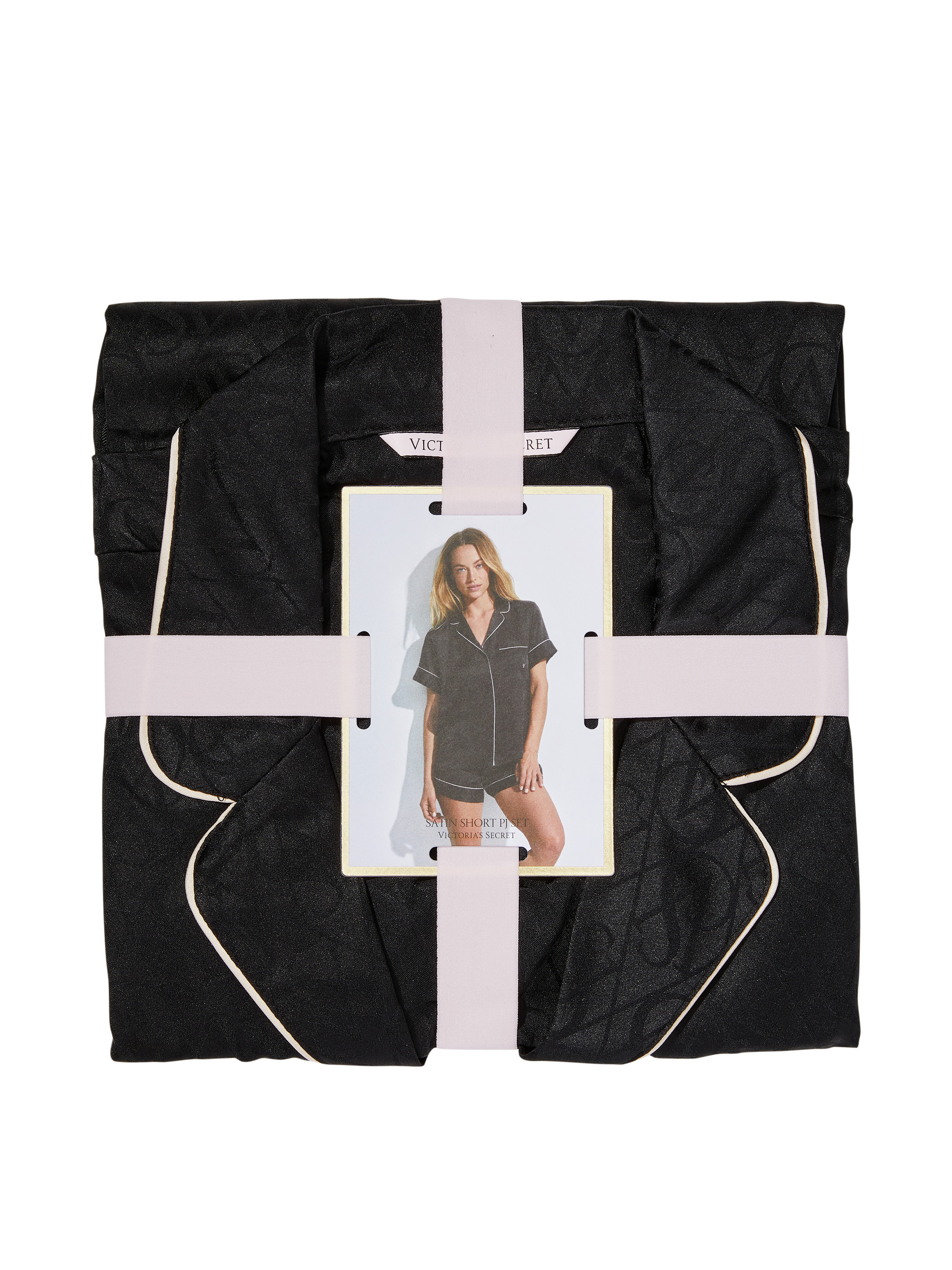 Pijama Con Pantalón Corto De Satén, Description, large