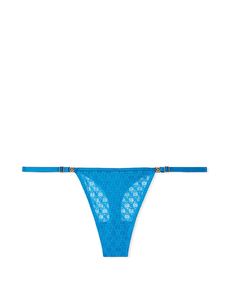 Tanga Ajustable De Encaje Icon By Victoria's Secret, Shocking Blue, large