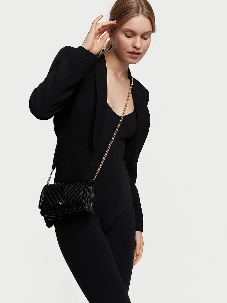 Mini Crossbody Bag, Black, large