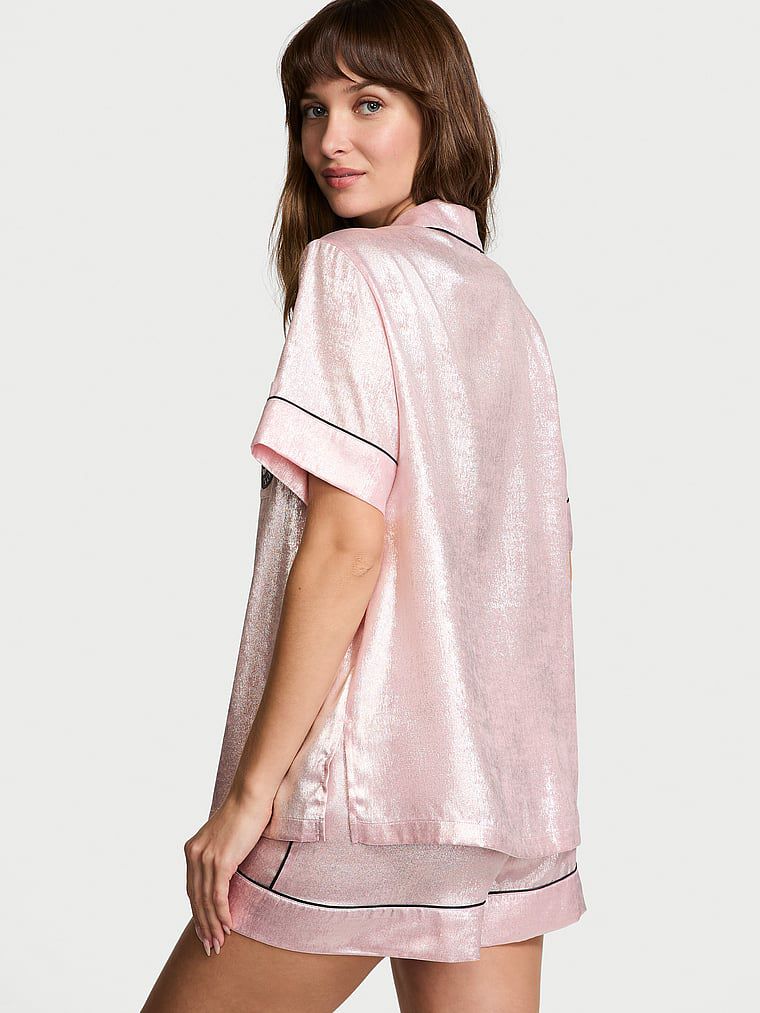 Pijama Corto De Satén, FionaFoil, large