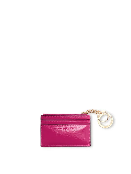 Card Holder Keychain, Luscious Rose, large