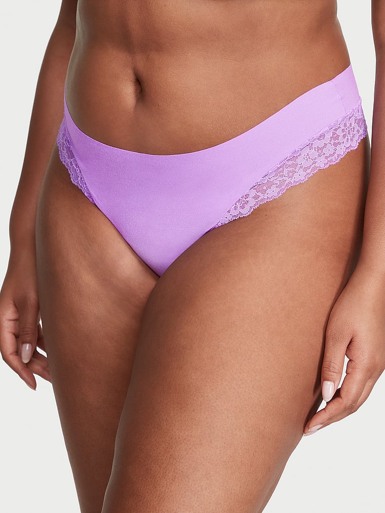 Tanga Con Ribete De Encaje Invisible, Purple Paradise, large