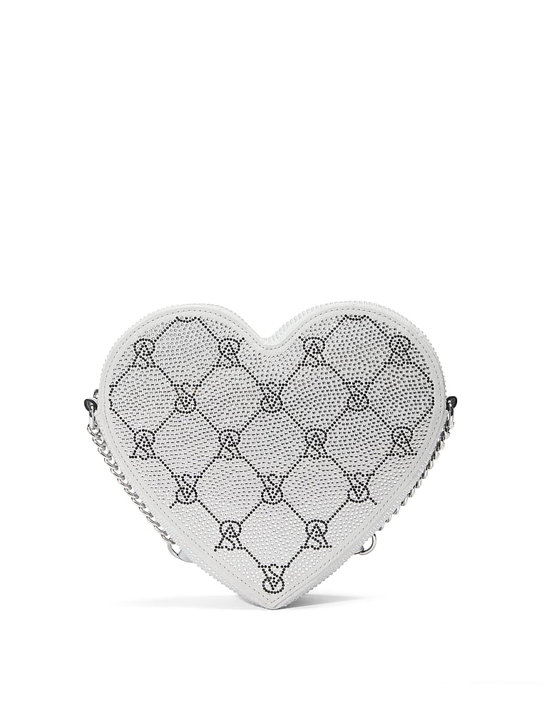 Bandolera Corazón, Silver Rhinestone, large