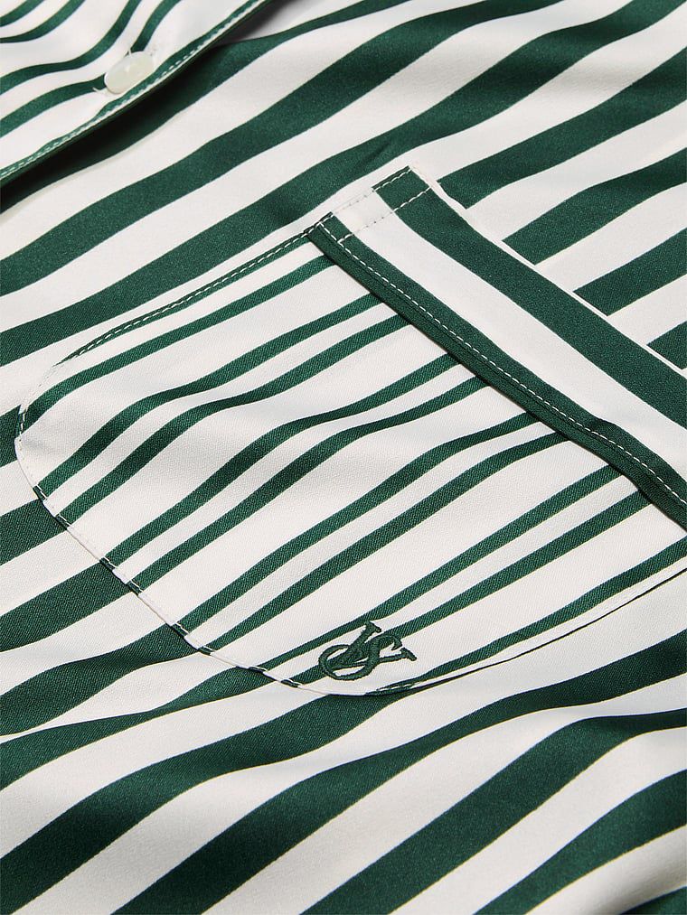 Pijama Largo De Satén Brillante, IconicStrpe, large