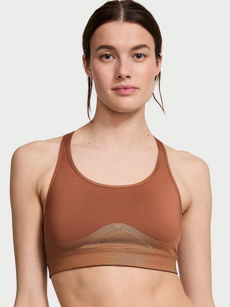 ¡un Nuevo Estilo! Sujetador Deportivo Brillante Player, Caramel Bronze, large