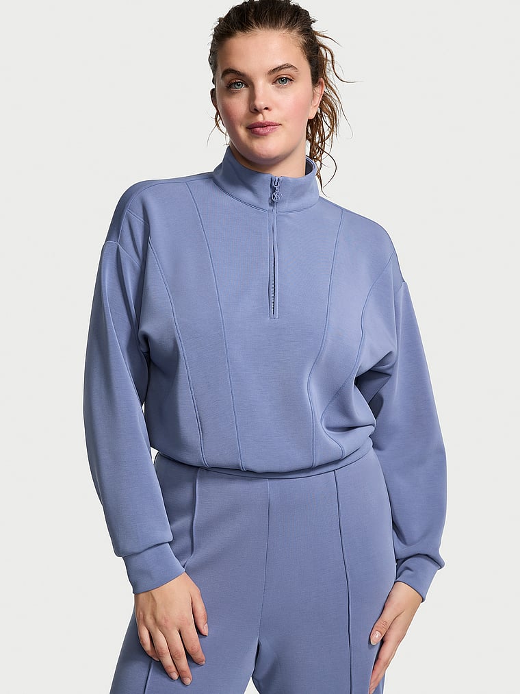 Sandwash Half-zip Pullover, Velvet Morning Blue, large