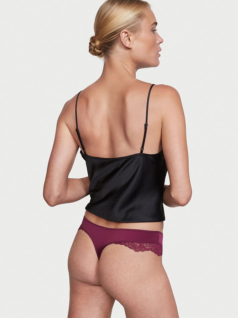 Tanga De Microfibra Y Encaje, Description, large