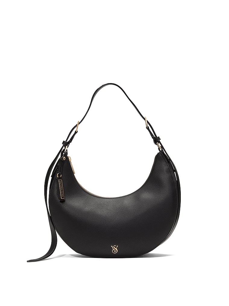 Bolso De Hombro Cuarto Creciente, Black Pebble, large