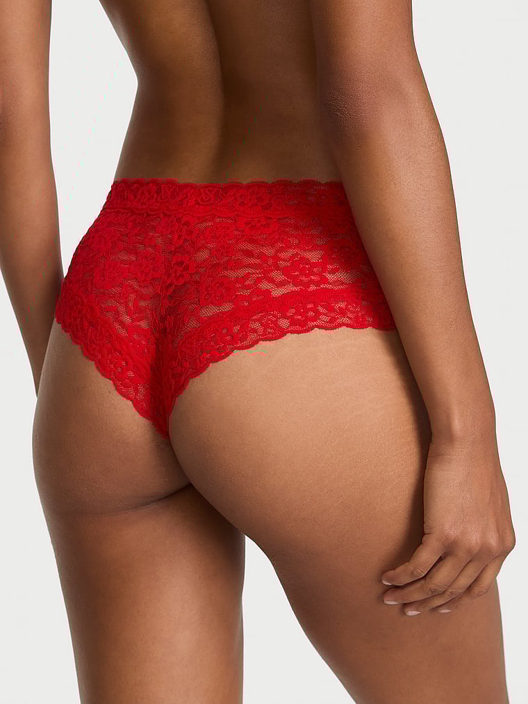 Lace Cheeky Panty, Lipstick, large