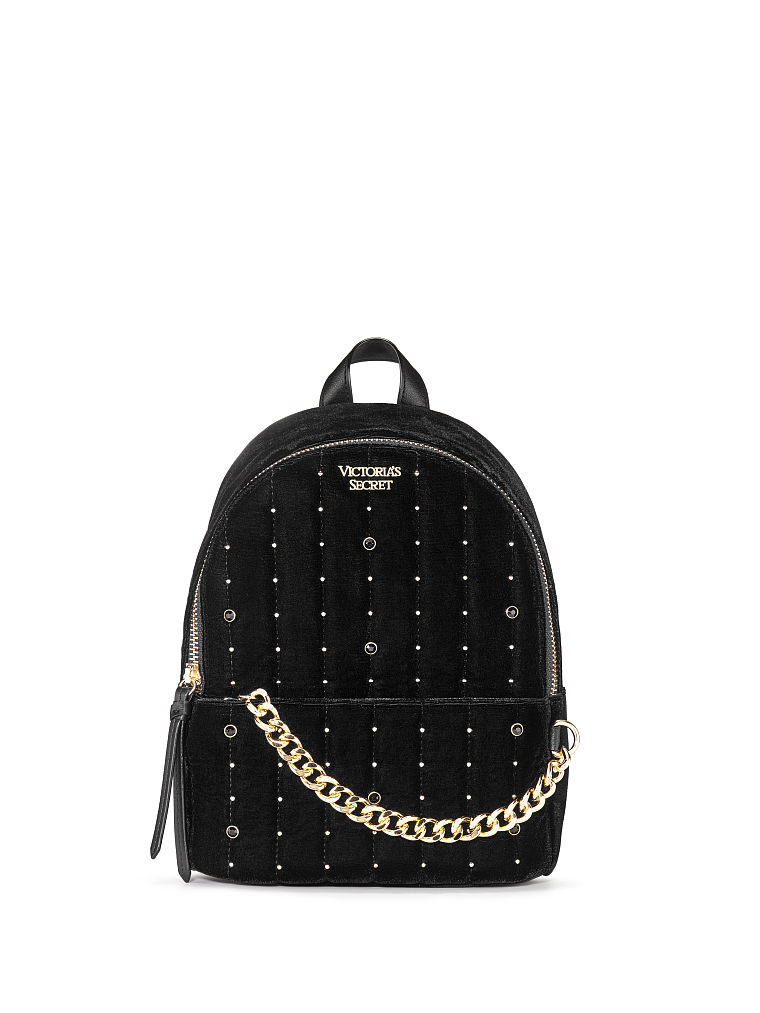 Mochila Urbana Peque a De Terciopelo Con Tachuelas Victoria s