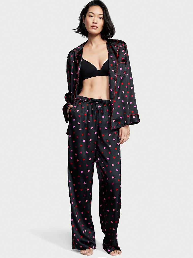 Pijama Con Pantalón Largo De Satén, Description, large